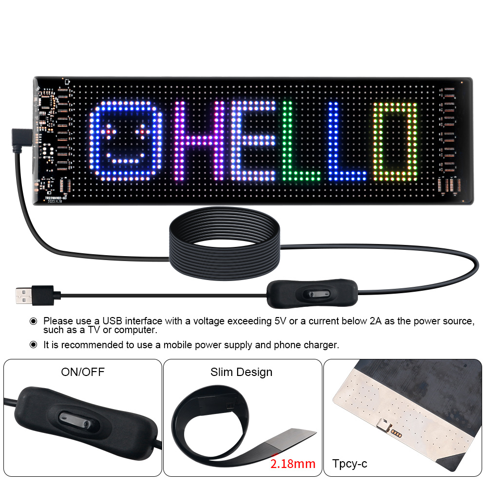 LED Matrix Pixel Panel Scrolli - Home Decor Com 评论和价格