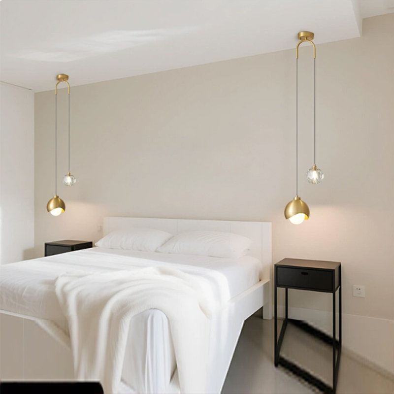 Bedroom Bedside Hanging Pendan - Hanging Moon Lamp 评论和价格