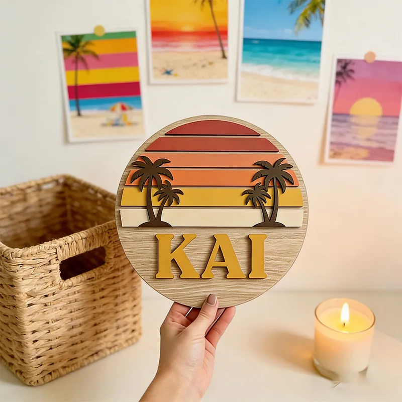 Customizable Round Vintage Bea - Wooden Letter Sign 评论和价格