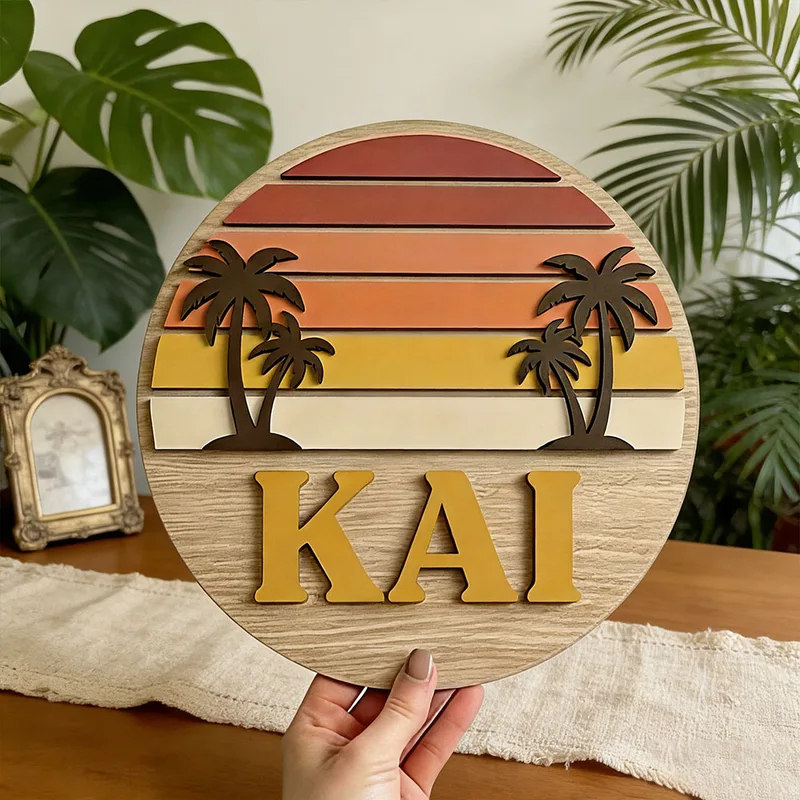 Customizable Round Vintage Bea - Wooden Letter Sign 评论和价格