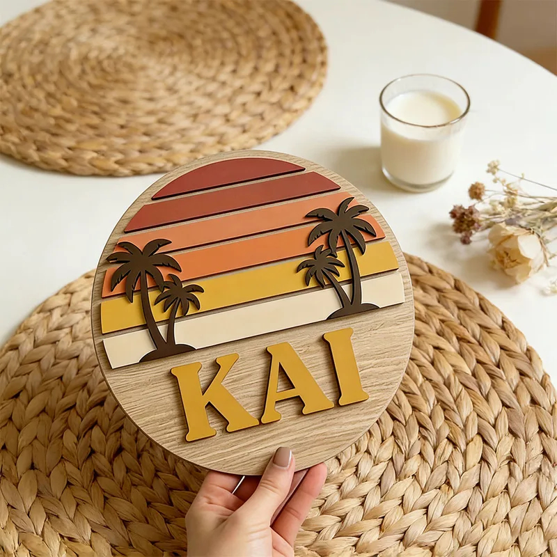Customizable Round Vintage Bea - Wooden Letter Sign 评论和价格