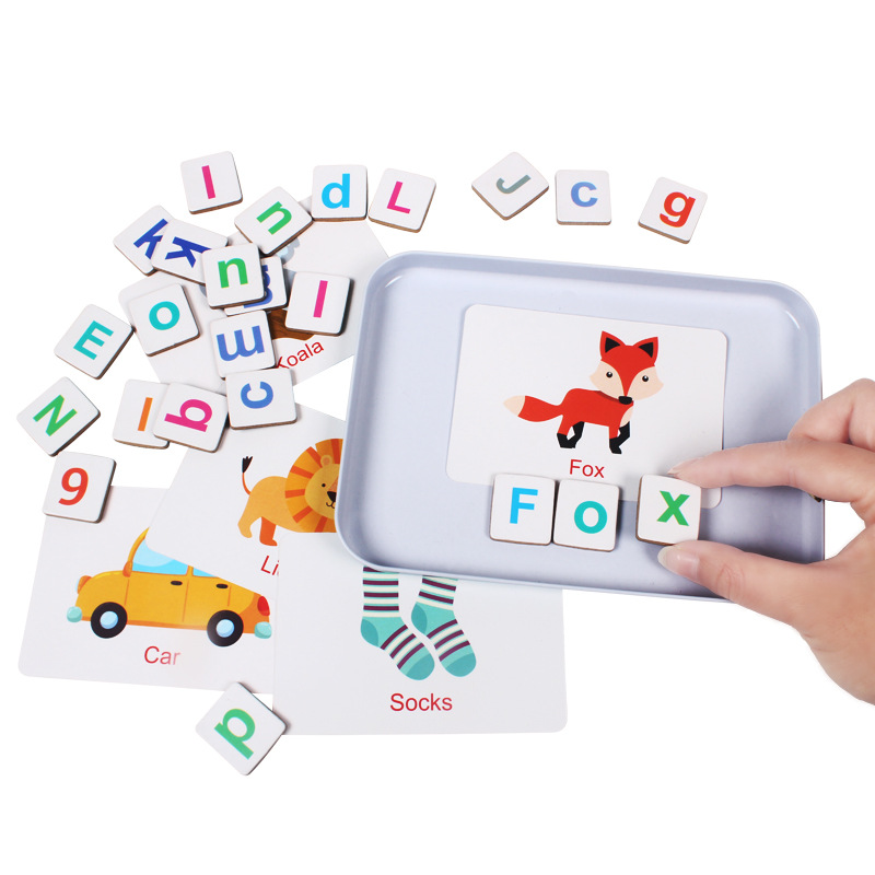 Wooden Puzzle Flash Cards Game - Wooden Letter Sign 评论和价格