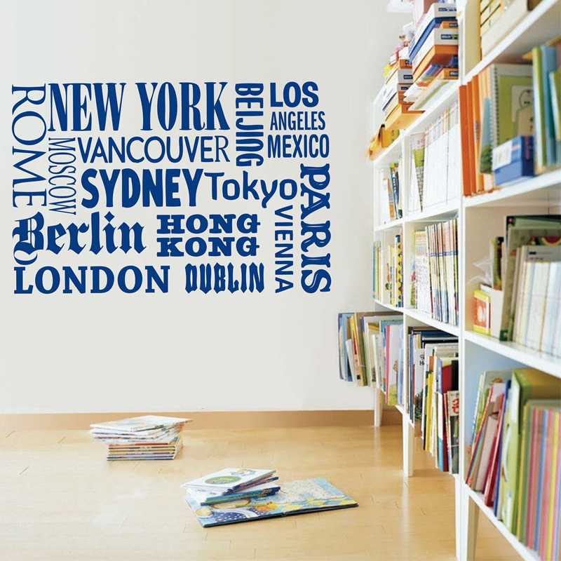New York London Paris Quote wa - Home Decor London 评论和价格