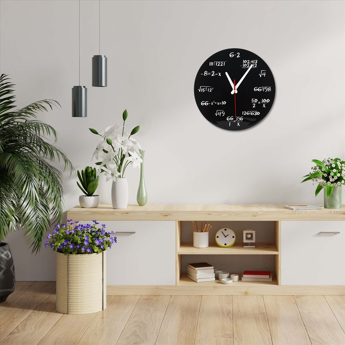 Math Wall Clock Math Formulas  - Home Decor Quiz Free 评论和价格
