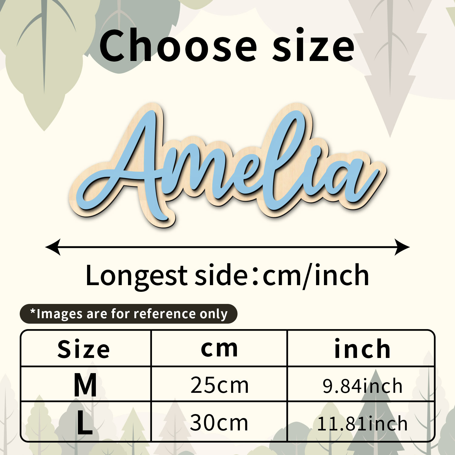 1pc Customized Wooden Name Dec - Home Decor Com 评论和价格