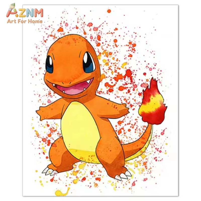 1PC ，Anime Pokemon Canvas Pain - Watercolor Poster Print 评论和价格
